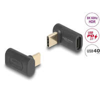  DeLock USB Adapter 40 Gbps USB Type-C PD 3.1 240 W male to female angled 8K 60Hz Black