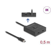  DeLock USB 10 Gbps USB Type-C Switch 2 to 1 bidirectional 8K