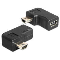  DeLock Adapter USB-B mini 5 pin male / female 90°angled
