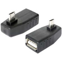  DeLock Adapter USB micro-B male > USB 2.0-A female OTG 90° angled