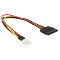 DeLock DeLock Power Cable SATA 15 pin female > 4 pin floppy male 24cm