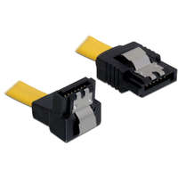 DeLock DeLock SATA 6 Gb/s le /egyenes kábel, fém, 30 cm Yellow