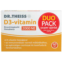  Dr.Theiss d3-vitamin étrend-kiegészítő filmtabletta 2000ne duopack 2x60db 120 db