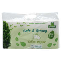 Greeny Toalettpapír 3 rétegű kistekercses 100% cellulóz 8 tekercs/csomag Soft & Strong_Greeny