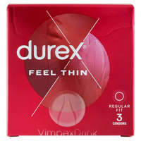  Durex óvszer 3db Feel Thin