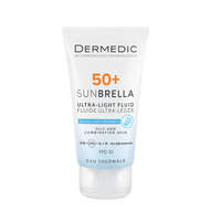 Dermedic DERMEDIC Sunbrella Ultra-light fényvédő FLUID SPF 50+ zsíros és kombinált arcbőrre (40ml)
