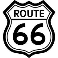  Route 66 matrica ,40cm x 40cm