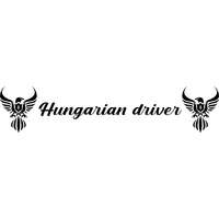  Hungarian driver fekete szín,50cmx10cm