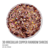  Dipon 3d effekt pigment - rozsdás szivárvány konfetti - (5 gr)