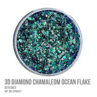  Dipon 3d effekt pigment - ocean kék konfetti (4mm) - (5 gr)