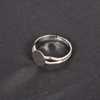 PC Gyűrű alap, 8 mm ezüst szín