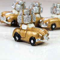 DC Mini autók ajándékokkal arany színű 3cm