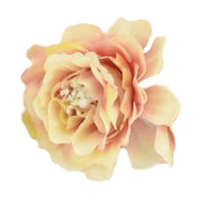 DC Fodros virágfej cirmos rózsaszín 4cm