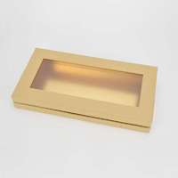 DC Lapos tégla papír doboz arany belsővel, natúr