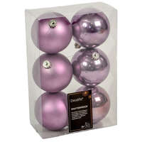 Műanyag gömb kristály lila 8cm 6db-os