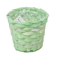 Bambusz kosár kerek zöld D13cm M10cm