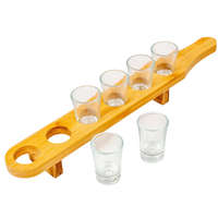 Pálinka kínáló szett 40ml 6+1db-os 44cm
