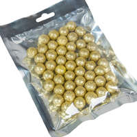 Glitteres polisztirol golyó arany 1,5cm kb.10-12gr