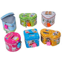 Persely lakattal fém mix M6cm