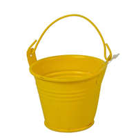 Fém vödör matt sárga D7x5,6cm