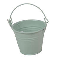 Fém vödör matt mentazöld D7x5,6cm