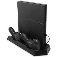 Dobe 4in1 PlayStation 4 állvány,hűtő,USB elosztó és kontrollertöltő állomás PS4/Slim/Pro-hoz