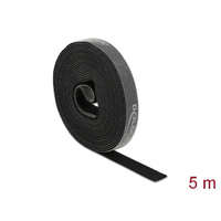 Delock Delock Velcro fekete ragasztó szalag guriga Hx 5 m x Sz 15 mm