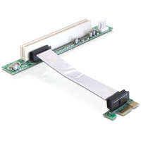 Delock Delock Riser kártya PCI Express x1 > PCI 32Bit 5 V rugalmas kábellel 9 cm balra behelyezve