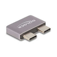  Delock USB Type-C adapter USB 40 Gbps 2 x apa 2 x anya port védővel fém