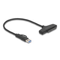  Delock USB - SATA 6 Gb/s átalakító USB Type-C vagy A-típusú USB konnektorral