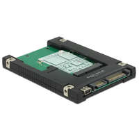 Delock Delock 2.5 -os SATA-átalakító, 22 tus / USB 2.0 Mini-B típusú > 1 x mSATA / Mini PCIe-nyílás