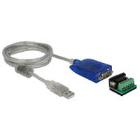 Delock Delock Átalakító USB A-típusú Soros RS-422/485 DB9 túlterhelés védelemmel, 600 W és kibővített hőm