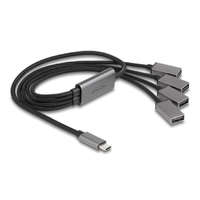  Delock 4 portos USB 2.0 kábel hub USB Type-C csatlakozóval 60 cm