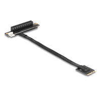  Delock M.2 kulcs A+E - PCIe x8 NVMe adapter hajlított 20 cm hosszú kábellel