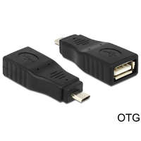 Delock Delock adapter USB Micro B apa > USB 2.0 anya, OTG, teljesen fedett