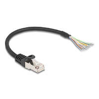  Delock RJ50 kábel apa - nyílt vezetékvégek S/FTP 0,25 m fekete