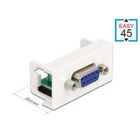 Delock Delock Easy 45 Module D-Sub 9 tűs anya 6 tűs sorkapocs 22,5 x 45 mm