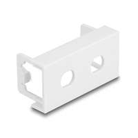  Delock Easy 45 modul lemez 2 db. M8 csavarodásgátló kerek kivágás, 45 x 22,5 mm, fehér