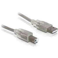 Delock Delock USB 2.0 A-B apa/apa 0,5 m-es kábel Ferritgyűrűvel
