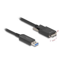  Delock Aktív optikai kábel USB 10 Gbps-A apa > USB 10 Gbps Micro-B Típusú dugó csavarokkal ellátott 7,5 m