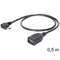 Delock Delock USB mini apa forgatott > USB 2.0-A anya OTG kábel, 50 cm