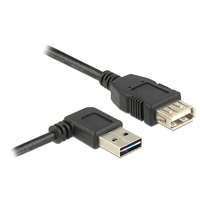 Delock Delock EASY-USB toldó kábel, 1m, EASY-USB2.0 "A" jobbra/balra 90 -s dugó és USB2.0 "A" aljzat