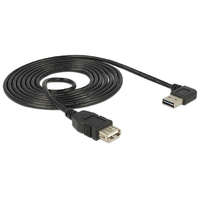 Delock Delock EASY-USB kábel "A" jobbra/balra 90 -s dugó és USB2.0 "A" aljzat csatlakozókkal 2m