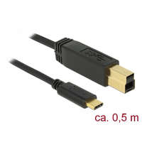 Delock Delock USB 3.1 Gen 2 (10 Gbps) kábel Type-C a B-típusú 0,5 m