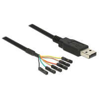 Delock Delock kábel USB apa > TTL 6 tűs fejléc anya külön 1,8 m (5 V)