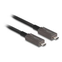  Delock Aktív optikai USB-C Video + adat + PD kábel 15 m