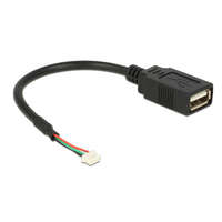 Delock Delock USB 2.0-s csatlakozóval ellátott kábel, 1,25 mm, 4 tűs > USB 2.0 A-típusú csatlakozó 15cm