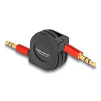  Delock Visszahúzható Audio Kábel 3,5 mm 3 tűs sztereo jack apa apa 90 cm