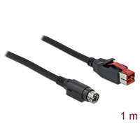 Delock Delock PoweredUSB kábel apa 24 V > Mini-DIN 3 tűs apa 1 m, POS nyomtatókhoz és csatlakozókhoz
