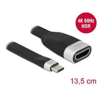 Delock Delock FPC lapos csík kábel USB Type-C - HDMI (DP Alt Mode) 4K 60 Hz 13,5 cm